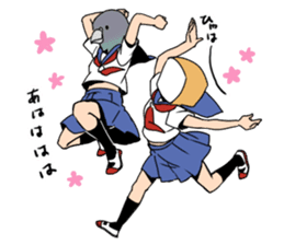 high school girls's sticker vol.2 sticker #8113399
