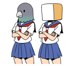 high school girls's sticker vol.2 sticker #8113404
