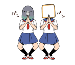 high school girls's sticker vol.2 sticker #8113412