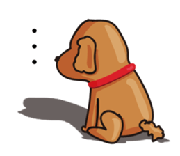 funny poodle eng sticker #8114345