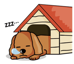 funny poodle eng sticker #8114353