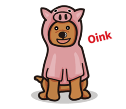 funny poodle eng sticker #8114375