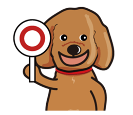 funny poodle eng sticker #8114378