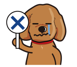 funny poodle eng sticker #8114379