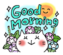 Full flowers, English sticker #8114540