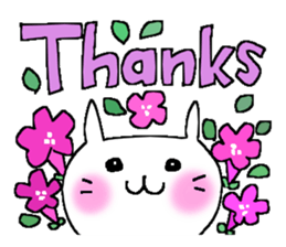 Full flowers, English sticker #8114544