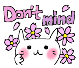 Full flowers, English sticker #8114550