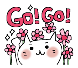 Full flowers, English sticker #8114552