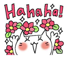 Full flowers, English sticker #8114555