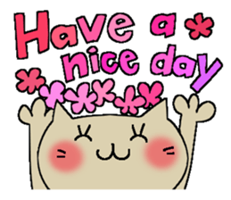 Full flowers, English sticker #8114556