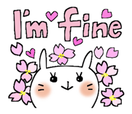 Full flowers, English sticker #8114560