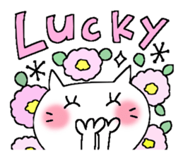 Full flowers, English sticker #8114562