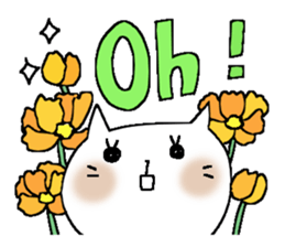 Full flowers, English sticker #8114565