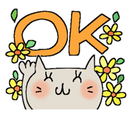 Full flowers, English sticker #8114567