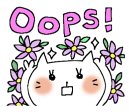 Full flowers, English sticker #8114568