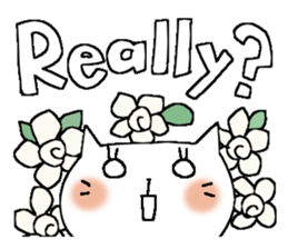 Full flowers, English sticker #8114569