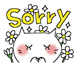 Full flowers, English sticker #8114571