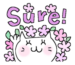 Full flowers, English sticker #8114572