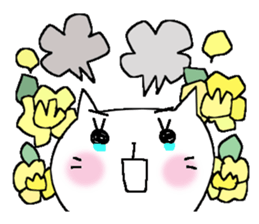 Full flowers, English sticker #8114577