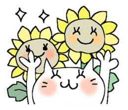 Full flowers, English sticker #8114579