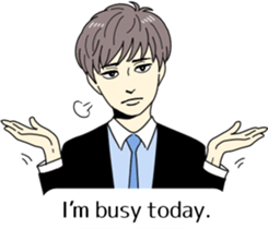 Men in a suit(English version) sticker #8114638