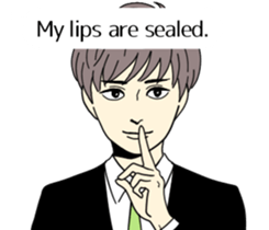 Men in a suit(English version) sticker #8114639