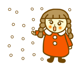 Winter Azuki chan sticker #8114754