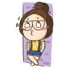 TuaGom : a little cute girl 4 sticker #8115045