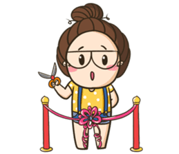 TuaGom : a little cute girl 4 sticker #8115050