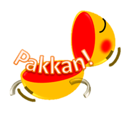 Obediently a funny "Genki maru" sticker #8115181