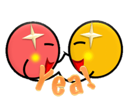 Obediently a funny "Genki maru" sticker #8115182