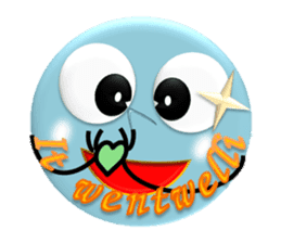 Obediently a funny "Genki maru" sticker #8115183