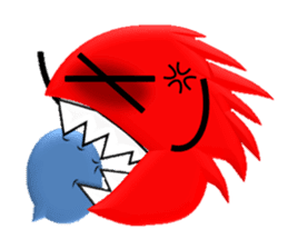 Obediently a funny "Genki maru" sticker #8115216