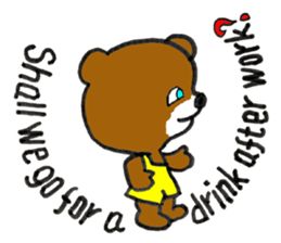 Bear Tommy sticker #8115307