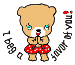 Bear Tommy sticker #8115329