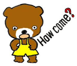 Bear Tommy sticker #8115330