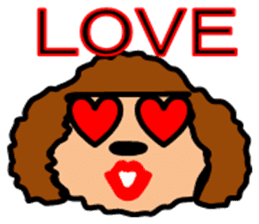 Toy poodle aunt sticker #8115901