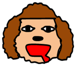 Toy poodle aunt sticker #8115925