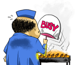 Cak Naryo The Sate Seller sticker #8116184