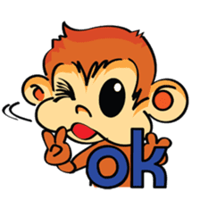 Ta-Mon monkey sticker #8116300