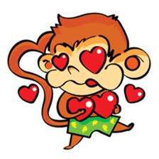 Ta-Mon monkey sticker #8116307