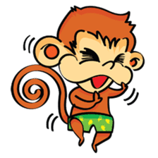 Ta-Mon monkey sticker #8116312