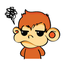 Ta-Mon monkey sticker #8116320