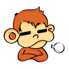 Ta-Mon monkey sticker #8116321
