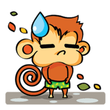 Ta-Mon monkey sticker #8116322