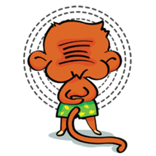 Ta-Mon monkey sticker #8116325