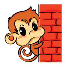 Ta-Mon monkey sticker #8116327