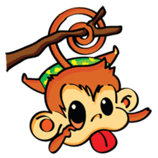 Ta-Mon monkey sticker #8116332