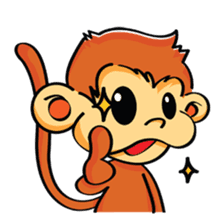 Ta-Mon monkey sticker #8116333