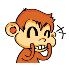 Ta-Mon monkey sticker #8116337